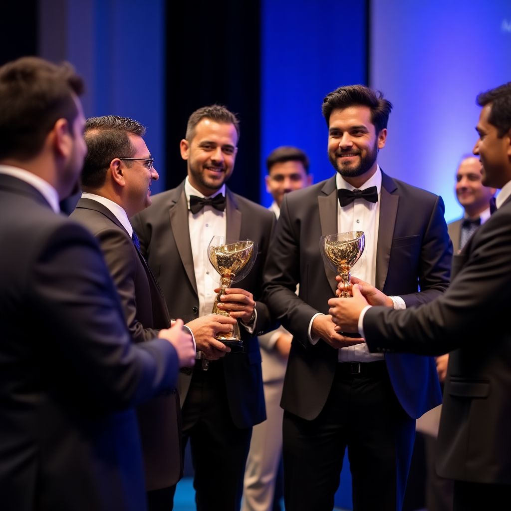 Business coaching award ceremony