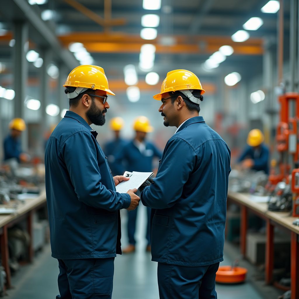 On-site coaching at manufacturing plant