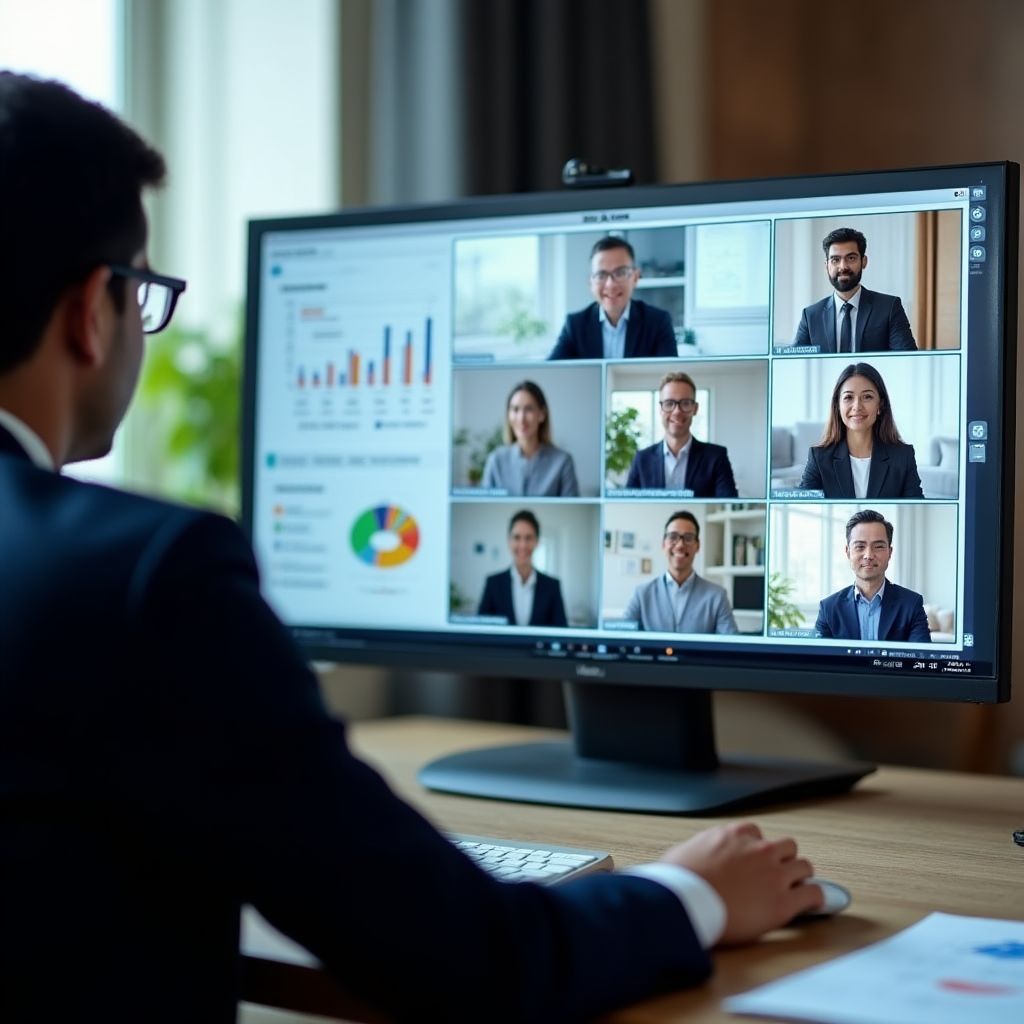 Virtual coaching session