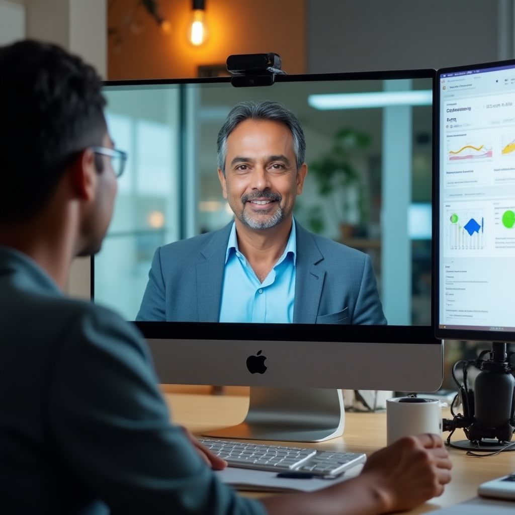Virtual business webinar